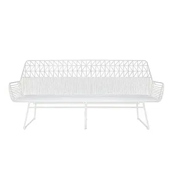 White Arrow 3 Seater Sofa