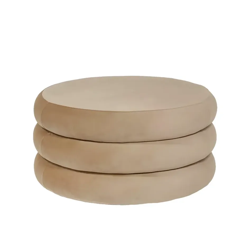 Apollo Ottoman Stone Velvet Large